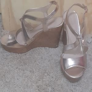 Metallic Gold Madden NYC wedges